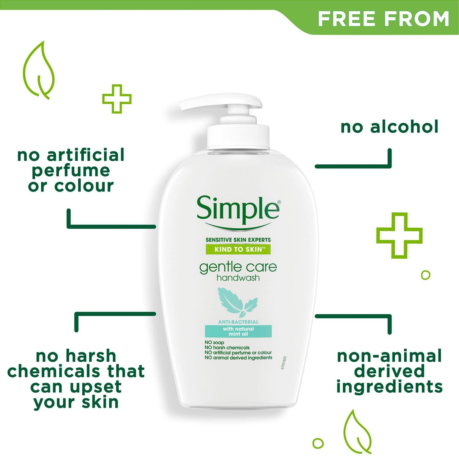 Kind To Skin Gentle Care Hand Wash With Mint Oil 250ml, 3 Pack | Set-of-3 | White