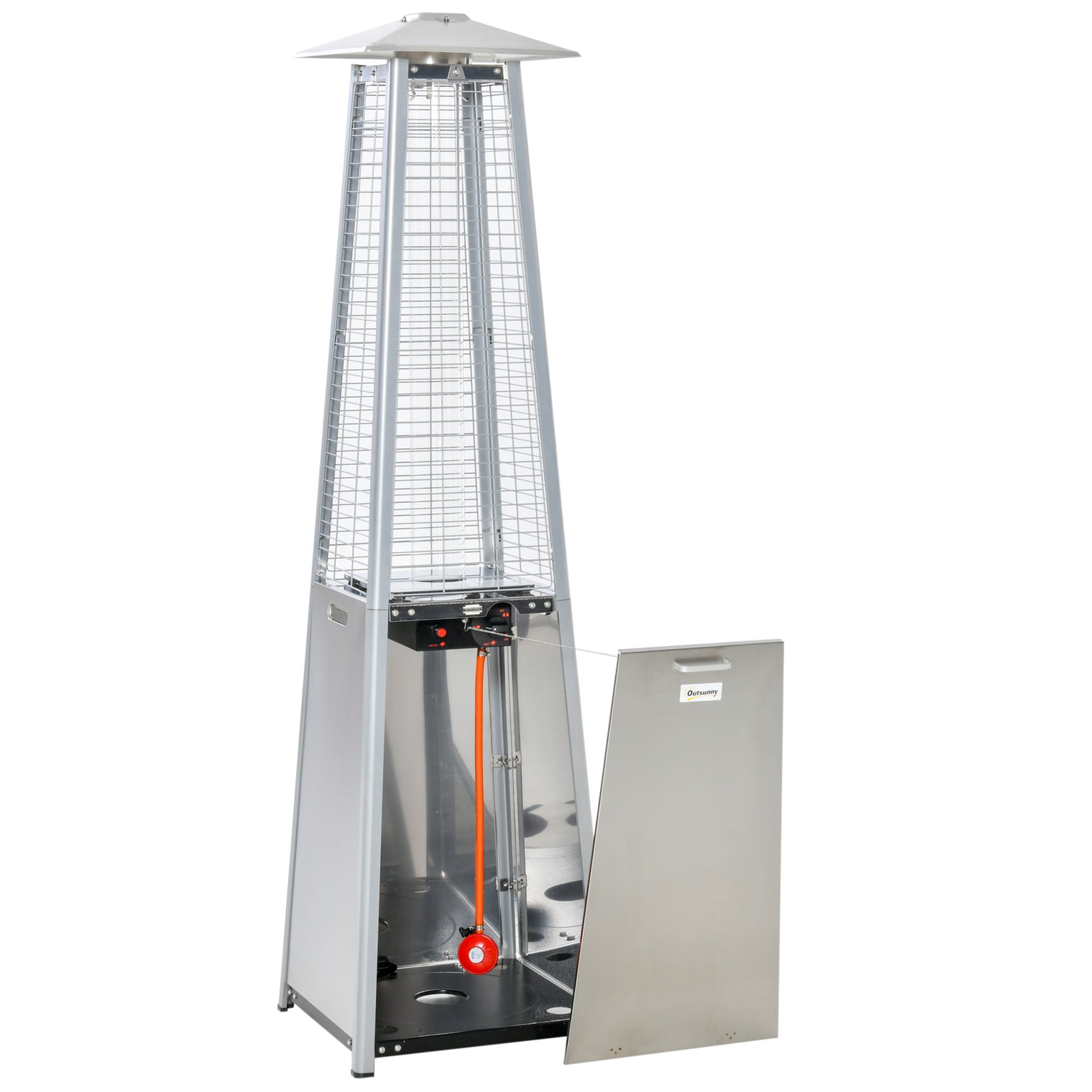 11.2kw Gas Heater, Stainless Steel, Silver | Silver