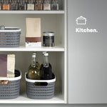 8l Ulana Woven Basket - Grey