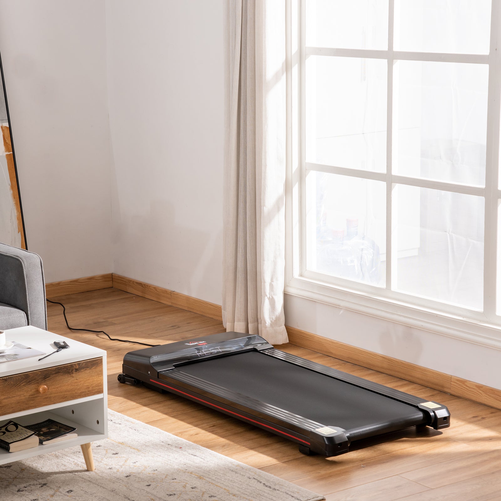HOMCOM Led Display Treadmill For Home & Office