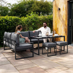 Aluminium Corner Sofa Set | Anthracite
