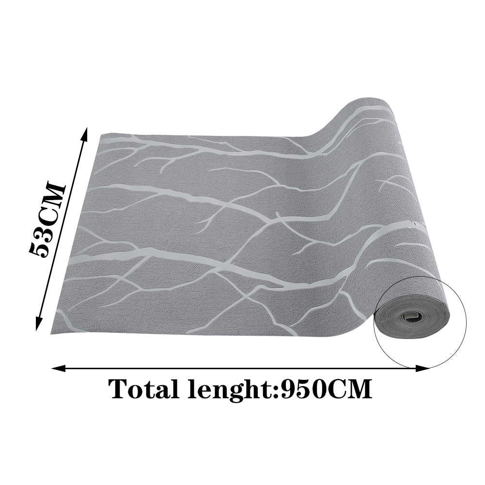 Modern Grey 3d Non-pasted Thick Wallpaper