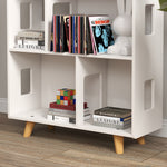 3 Tier Toy Storage Shelf W/ Six Cubes, For Playroom, Bedroom - White