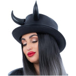 Deluxe Black Devil Metallic Top Hat