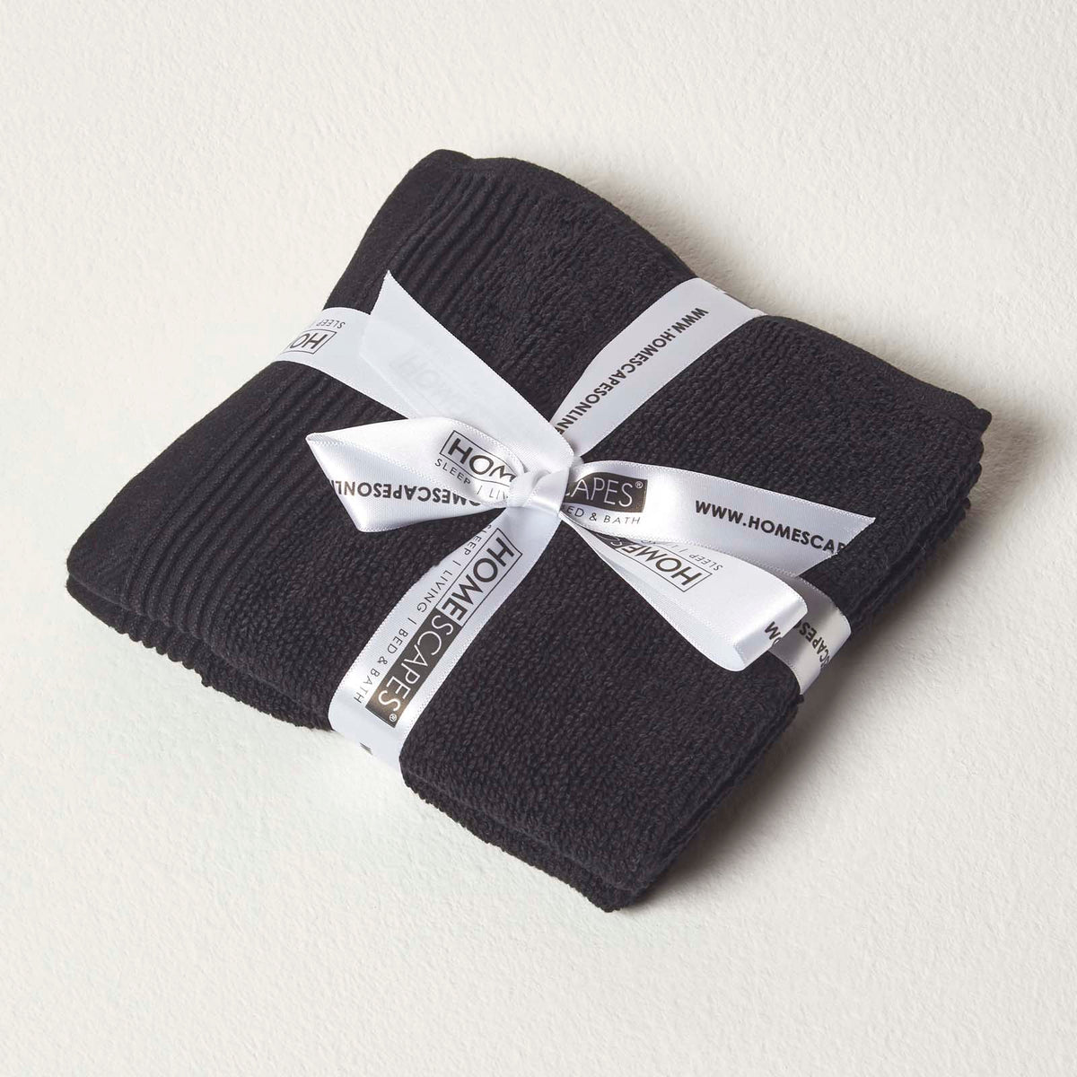 100% Combed Egyptian Cotton 700 Gsm Towels | Face Towel | Black
