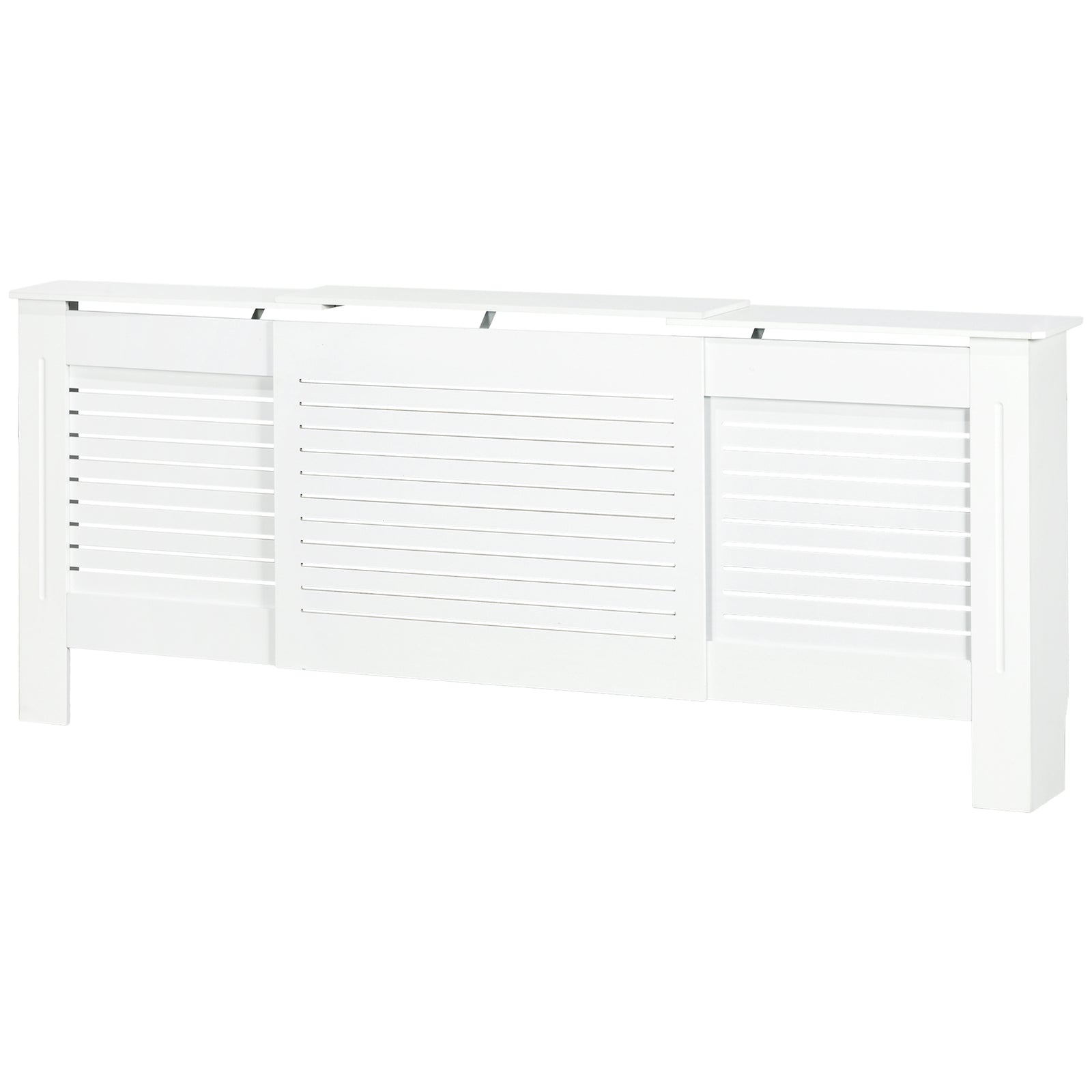Extendable Radiator Cover Cabinet Slatted Design