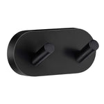 Towel Hooks Wall Mounted Storage Non-rust Brass Core | Double | Black