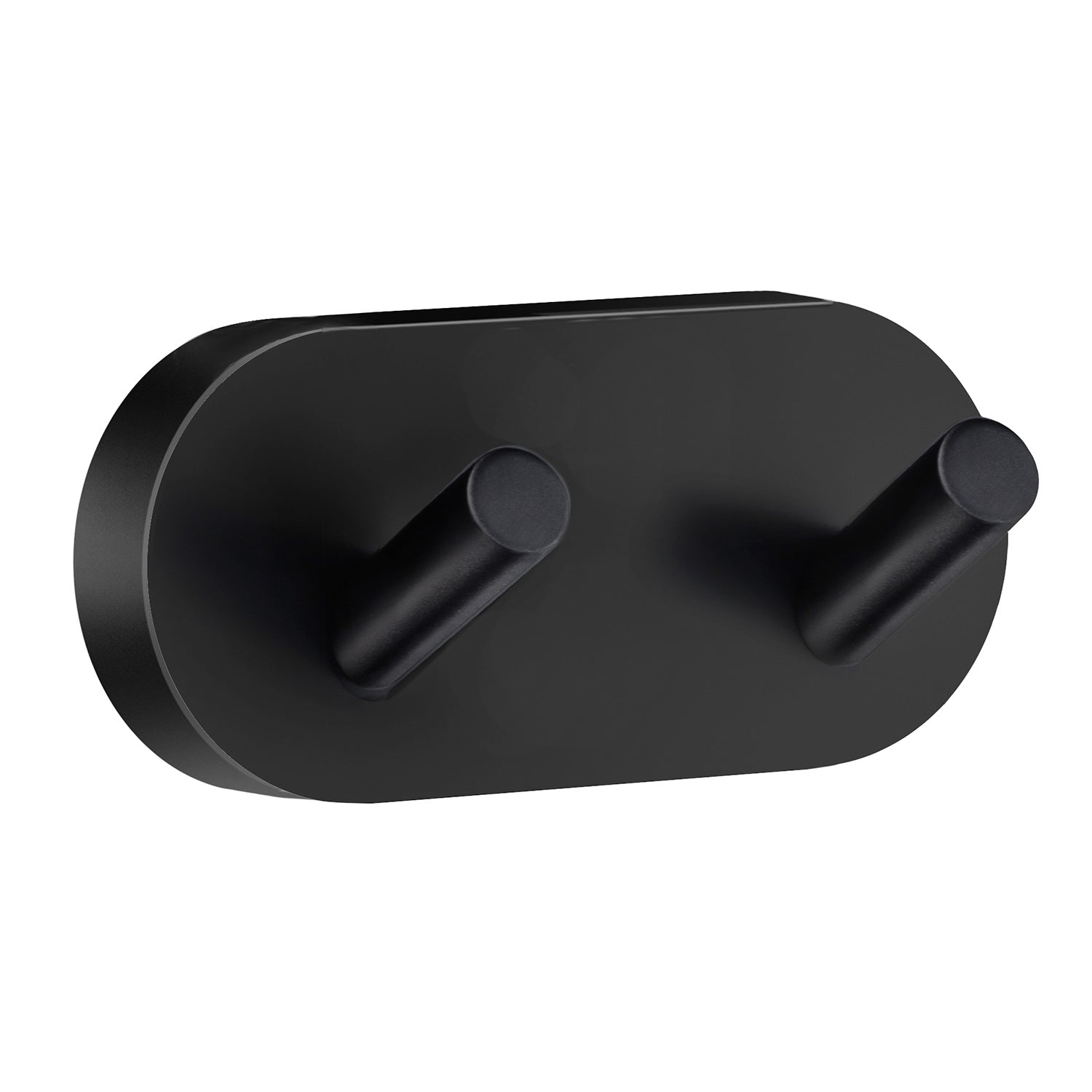 Towel Hooks Wall Mounted Storage Non-rust Brass Core | Double | Black