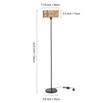 Breeins Paper Rope String-wrapped E27 Single Light Plug-in Floor Lamp