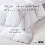 Luxury Hotel Quality Super Microfibre All Seasons Duvet | King | White