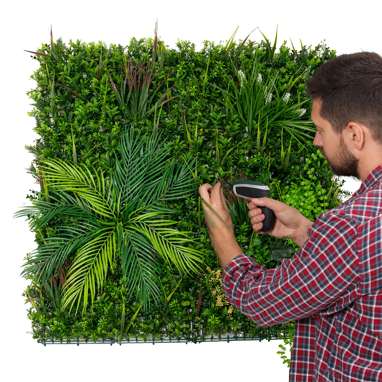 Alina Artificial Wall Tile | 100cm x 100cm | Green