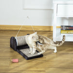 Cat Scratcher Sisal Scratching Pad Mat Kitten Toy W/roller Feather Teaser