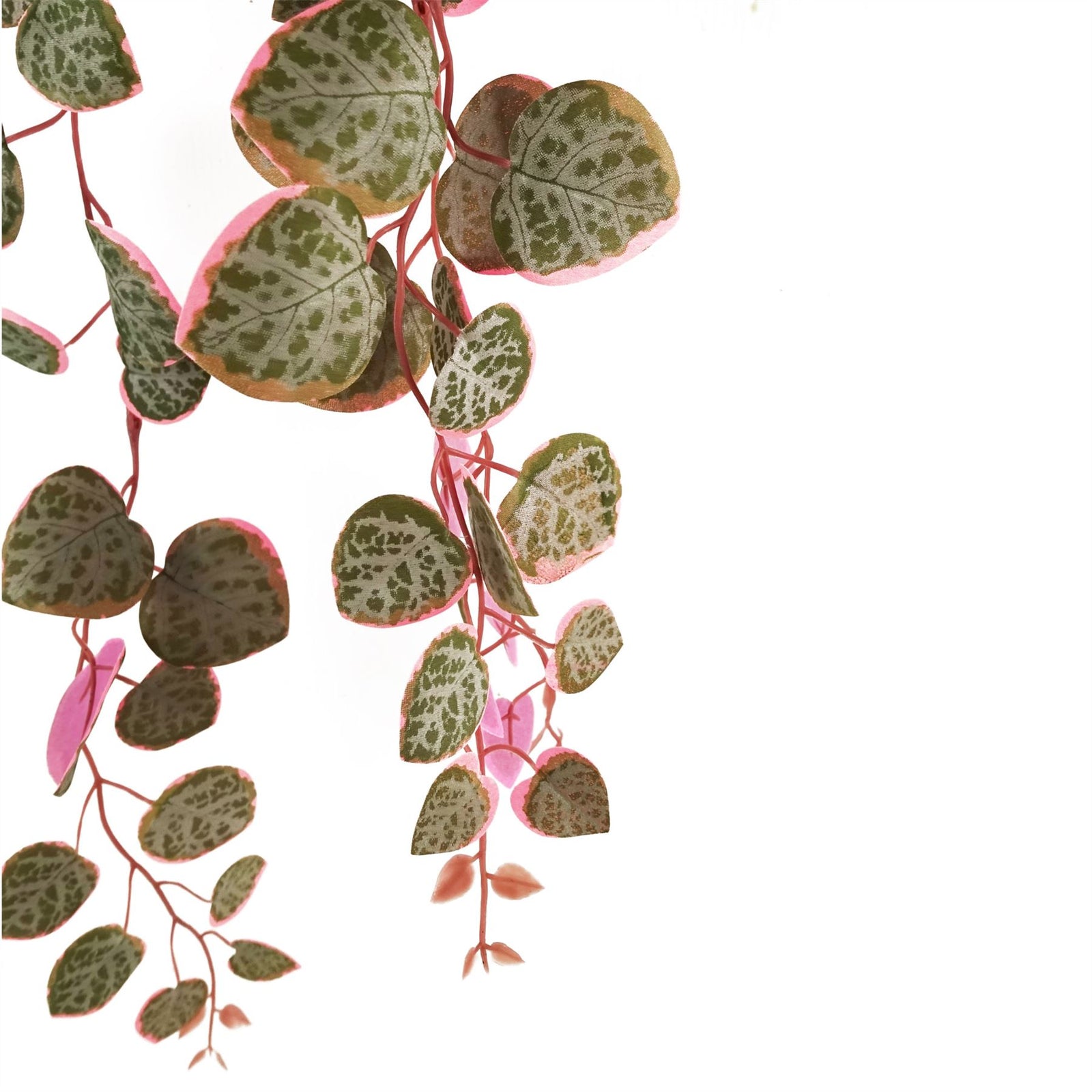 90cm Artificial Potted Hanging Trailing Pink Plant String Of Hearts