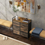 Bedroom Chest Of Drawers 4/5/6/7 Drawer Dresser W/ Shelf | Large | Brown