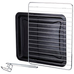 34l Mini Oven Grill Tabletop Counter Top Multi Fuction Cooker Black  Copper | Black & Gold
