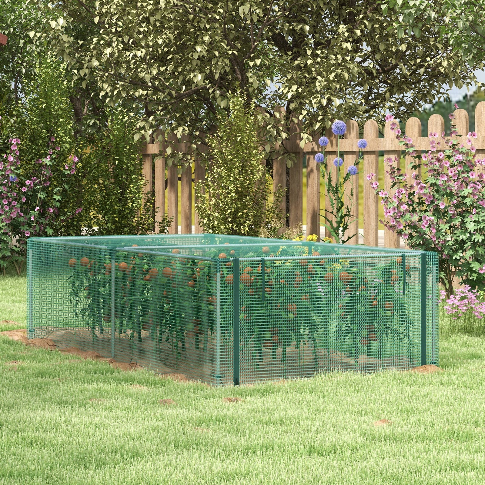 8' X 4' Crop Cage With Zipped Door, Green