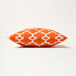 Orange Geometric Outdoor Cushion 45 X 45 Cm, Set Of 2 | 45cm x 45cm | Orange