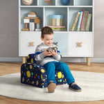 Kids Armchair, Foldable Toddler Chair For Bedroom | Blue