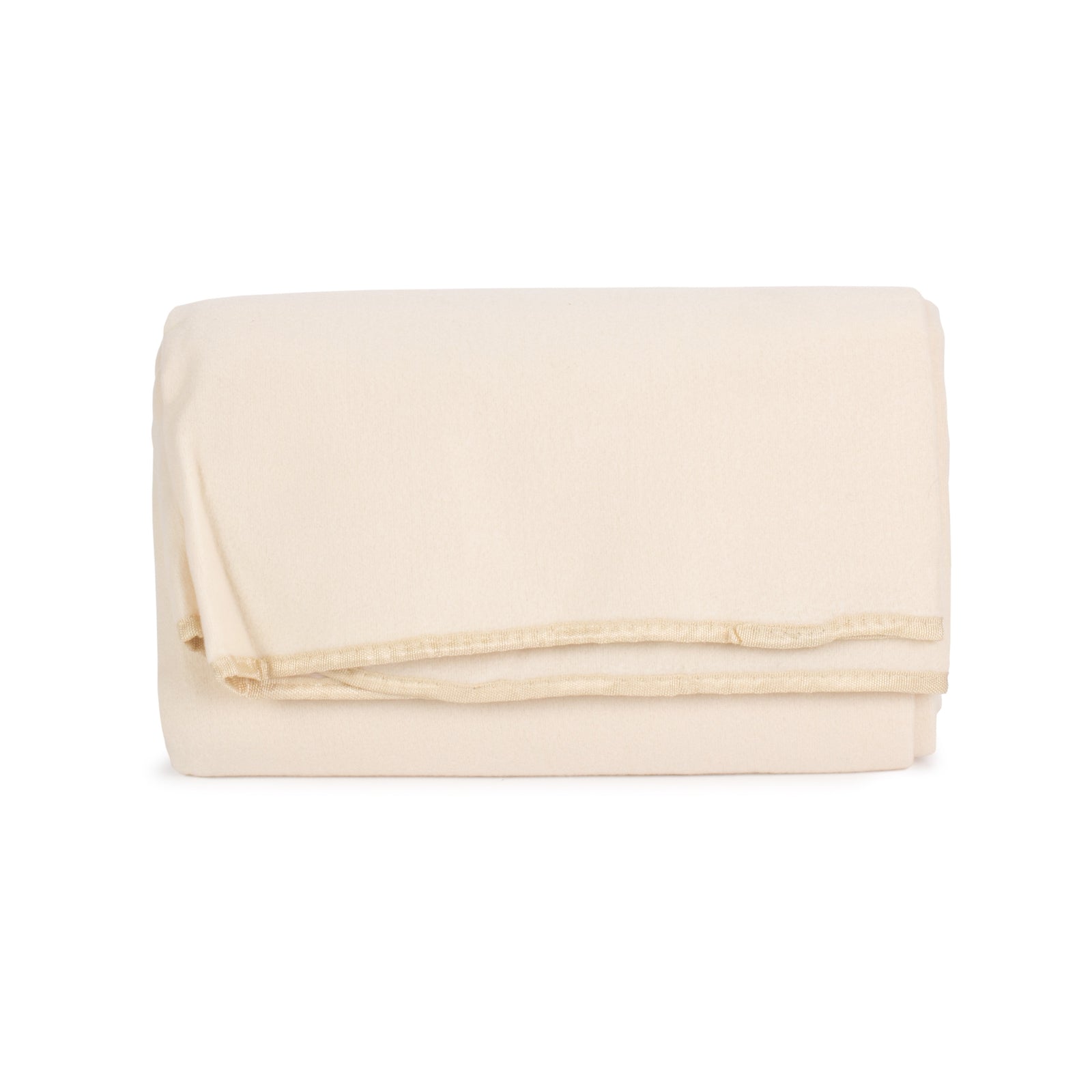Cream Fleece Waterproof Backed Picnic Blanket