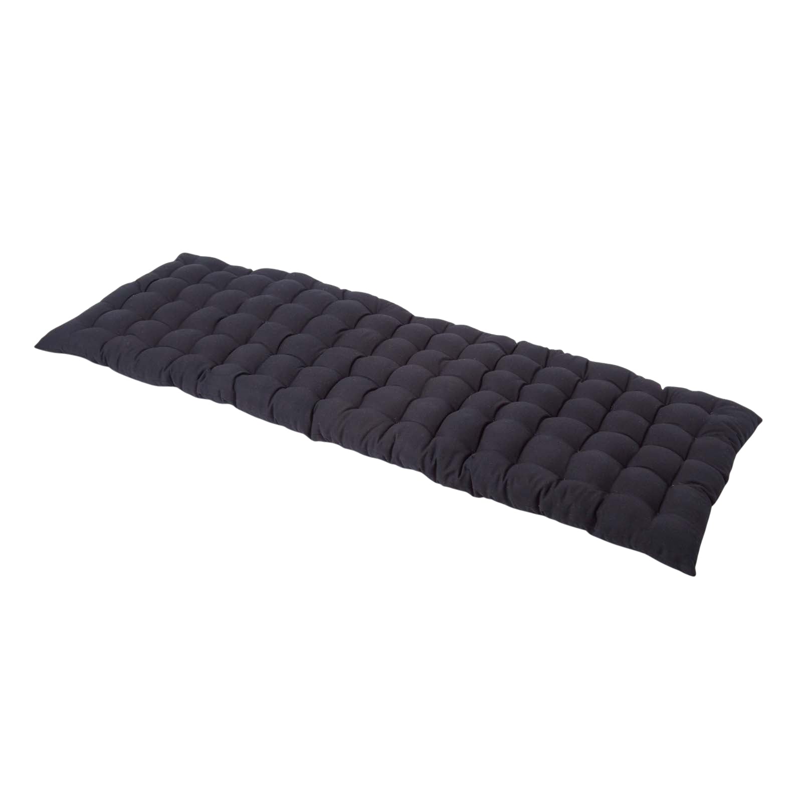 Outdoor Bench Cushion For 2 & 3 Seater Garden Seat Pad For Furniture, Kitchen, Dining & Indoor Use | 3 | Black