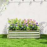 Raised Garden Bed Steel Planter Box | 432l | Silver
