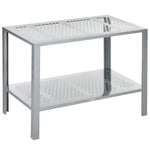 2-tier Plant Stand Storage Organizer Steel Display Shelf