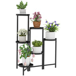 3 Tier Foldable Corner Plant Stand For Indoor Outdoor