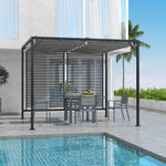 Metal Pergola Patio Sun Shelter Grape Tent Canopy Uv Cut