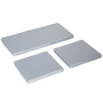 3pcs Rattan Garden Seat Cushions Pads For Patio Furniture | Gray