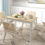 Farmhouse Dining Table, Wood Frame