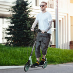 Folding Kick Scooter For 14+ W/ Adjustable Height Dual Brake