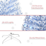 4/5/6ft Fibre Optic Christmas Tree With Led | 6ft | Blue