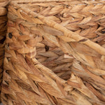 Water Hyacinth Rectangular Storage Basket | Set-of-3 | Brown