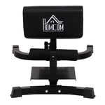 HOMCOM Squat Bench Trainer, Sit Up Machine, Black