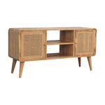 Solid Wood Larrisa Woven Media Unit