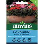 Geranium Horizon Shadow - Chocolate Foliage, Mixed Flowers | 8 Seeds | Multi