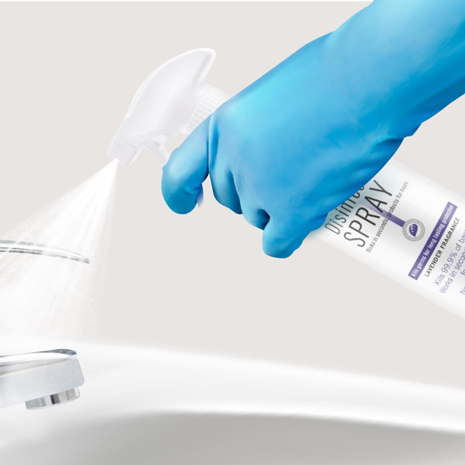 Disinfectant Spray Anti-bacterial All Purpose Lavender Fragrance,2x500ml