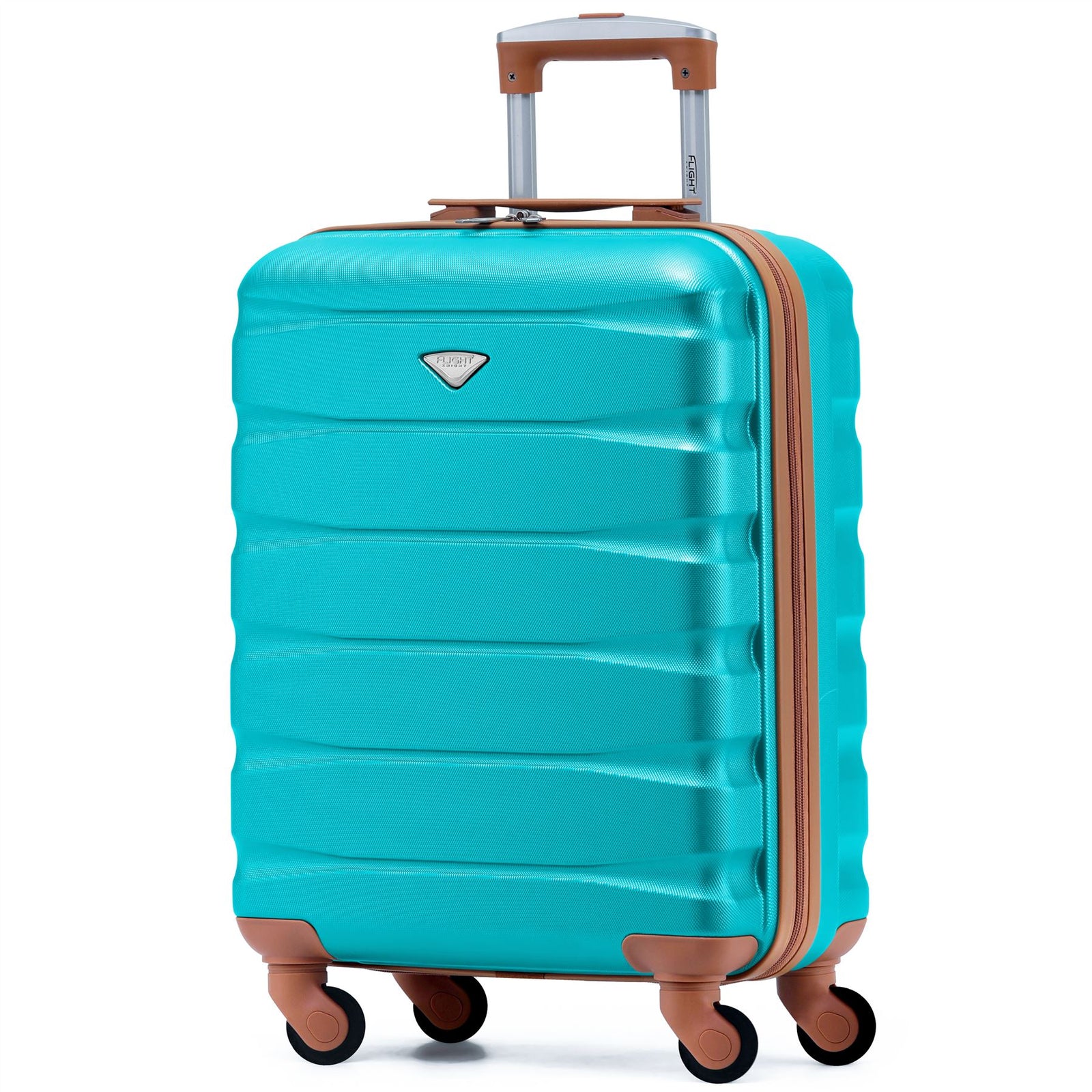 55x40x20cm Lightweight Luggage Hard Shell Cabin Suitcase 60+ Airlines Approved - Carry On Case - 4 Wheels | 55 x 40 x 20cm | Aqua
