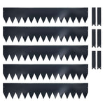 Metal Garden Border Edging 1m Saw Tooth Spikes | Set-of-5 | Anthracite Grey