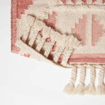 Satara Pink Kilim Wool Rug | 150cm x 220cm | Pink