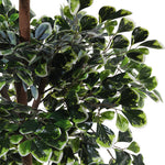 185cm Artificial Ficus Silk Tree With 3 Layers Of Lush Leaves Decorative Fake Plant