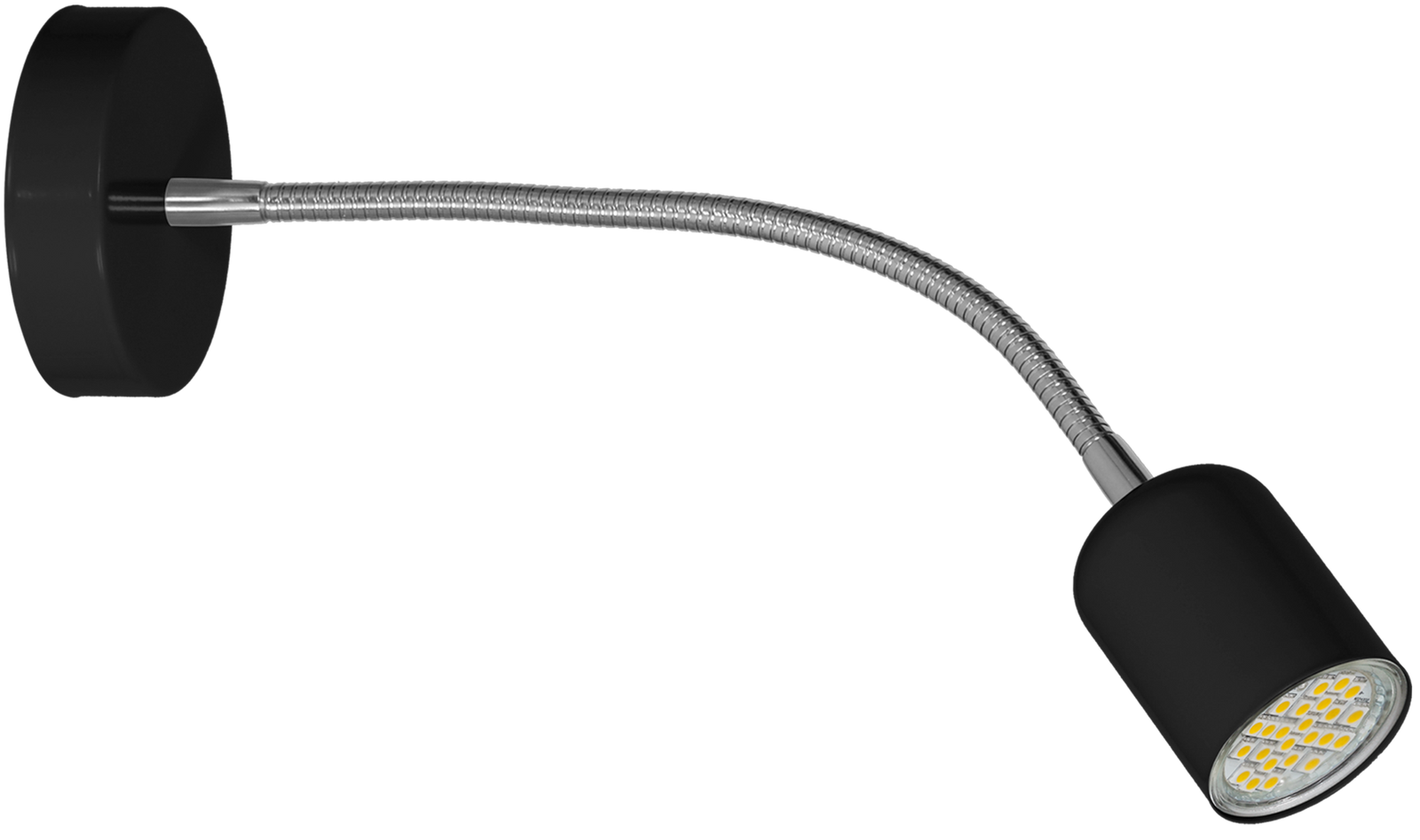 Maxi Wall Lamp 1xgu10 High Quality Hand Made Scandi Style Wall Light Stylish Subtle And Fully Adjustable | Black