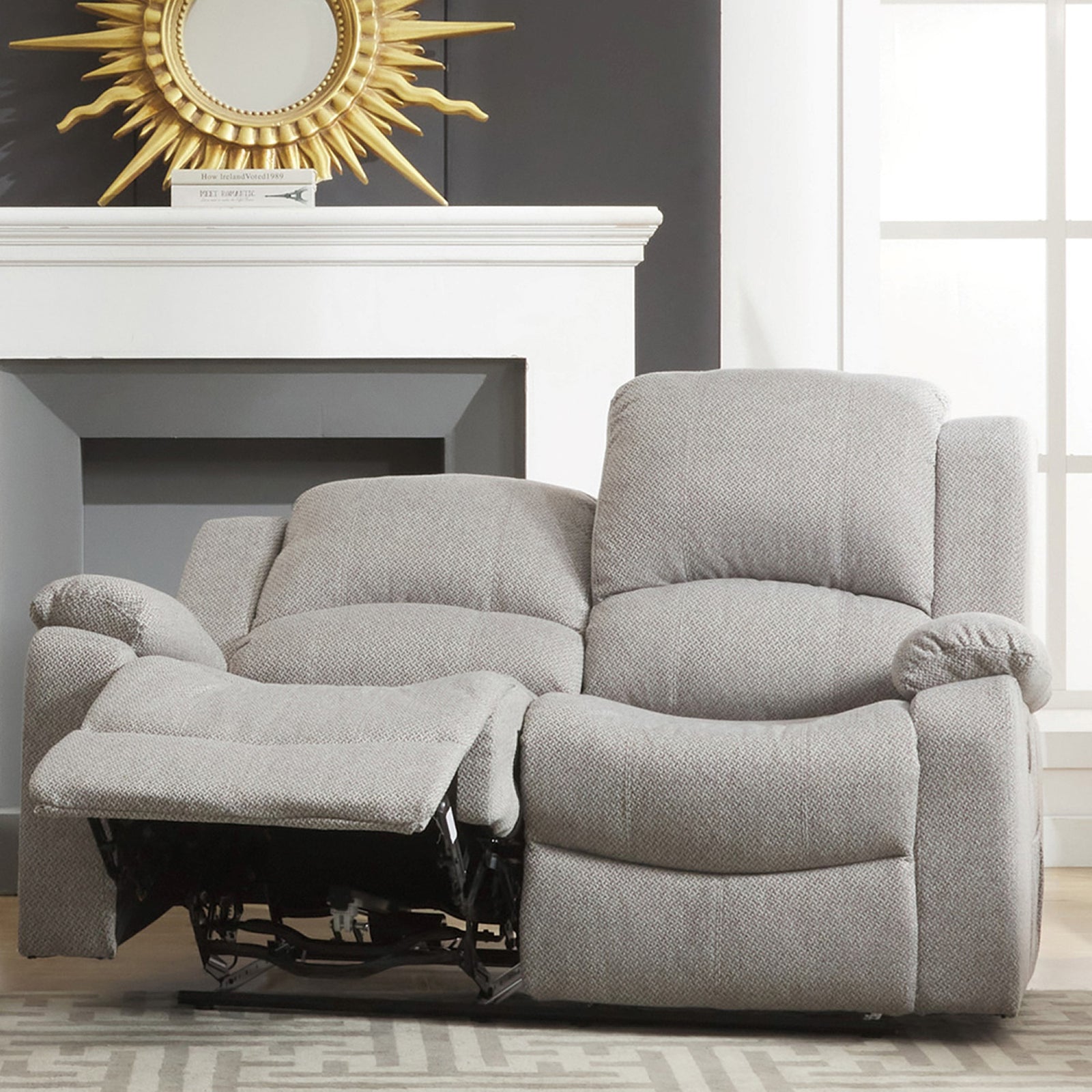 Marldon 2 Seat Manual Recliner Sofa | 2 | Grey