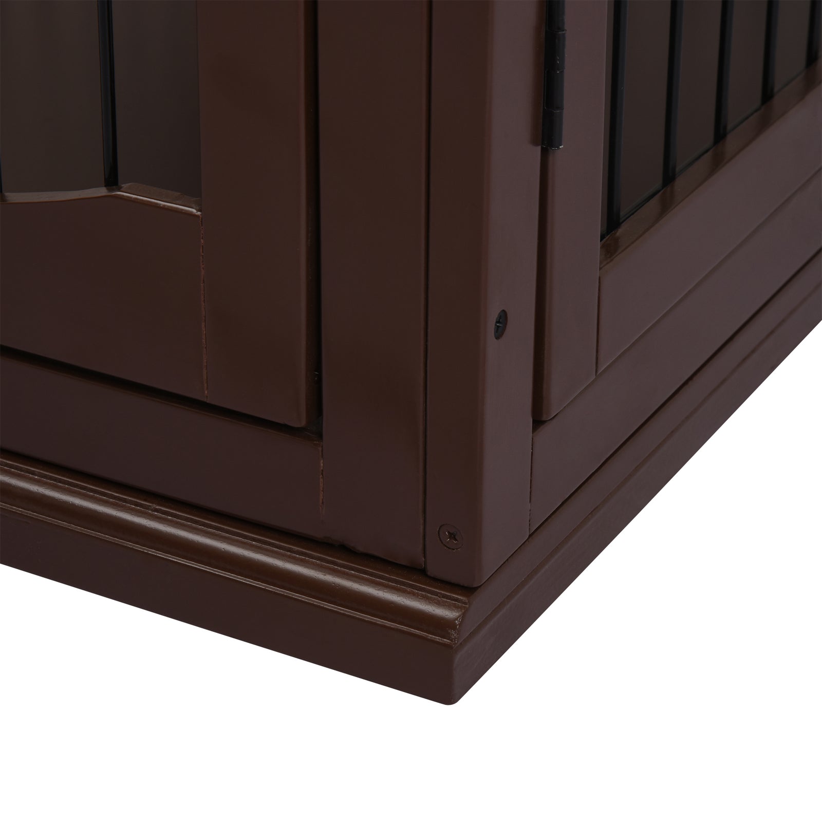Indoor Cat Box Furniture W/ Scratch Magnetic Door | Brown