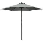 2.8m Patio Umbrella Parasol Outdoor Table Umbrella | Dark Gray