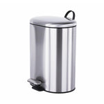 Bathroom Bin 6l, Pedal, Removable Bucket, Silver, Essentials Collection