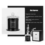 Soy Wax Scented Candle Sky Cypress Scent
