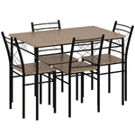 5 Piece Dining Table And Chairs Set, Space Saving