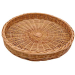 Wicker Round Presentation Tray