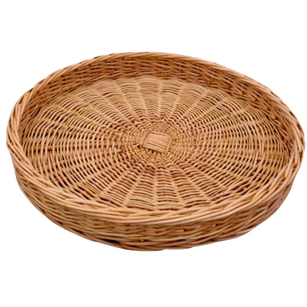 Wicker Round Presentation Tray